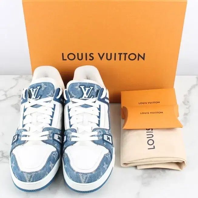 LOUIS VUITTON スニーカー デニム Louis Vuitton LV デニム トレーナー スニーカー 7 (260) - メルカリ