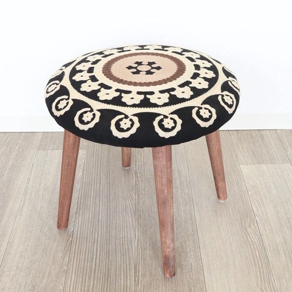 ファブリック丸スツール ラウンドチェア 腰掛 オットマン（1401