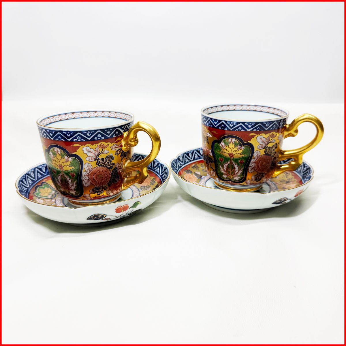 有田焼其泉窯賞美堂製 カップ＆ソーサー2客