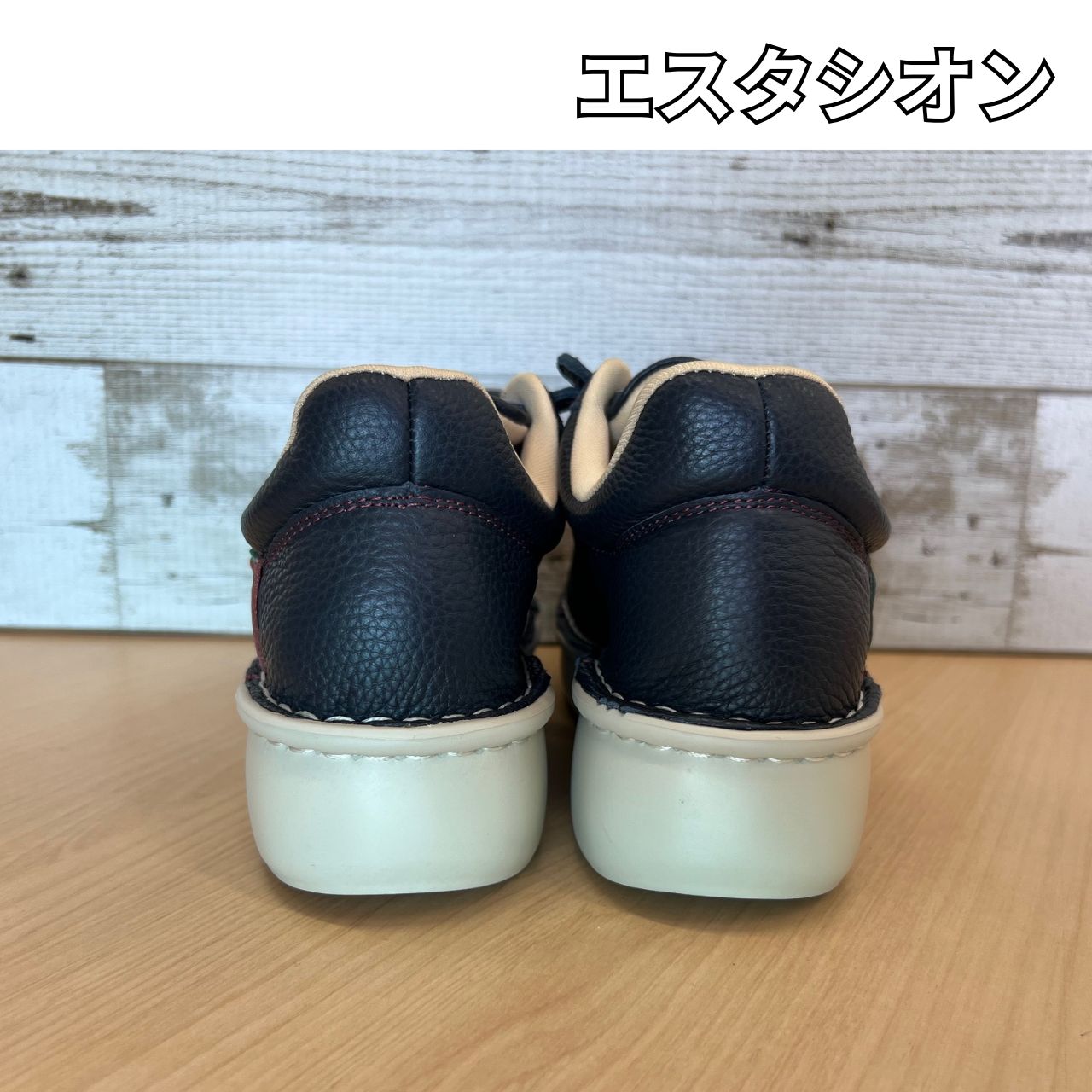 エスタシオン estacion ロゴ ゴムひもスニーカー - メルカリ