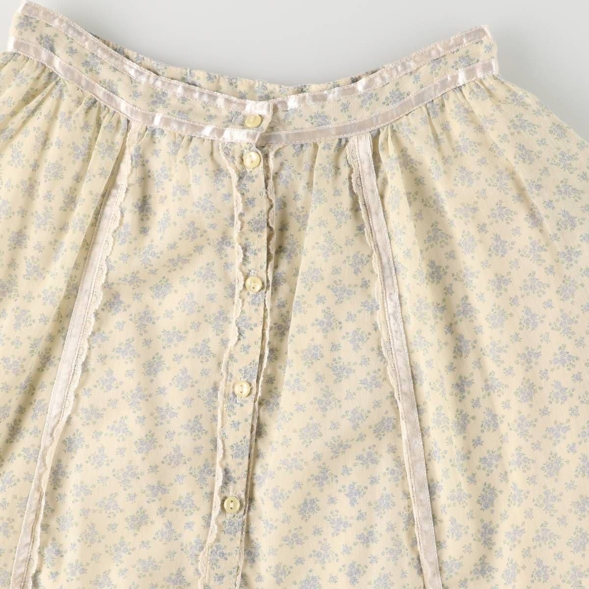 花柄 フリル付き