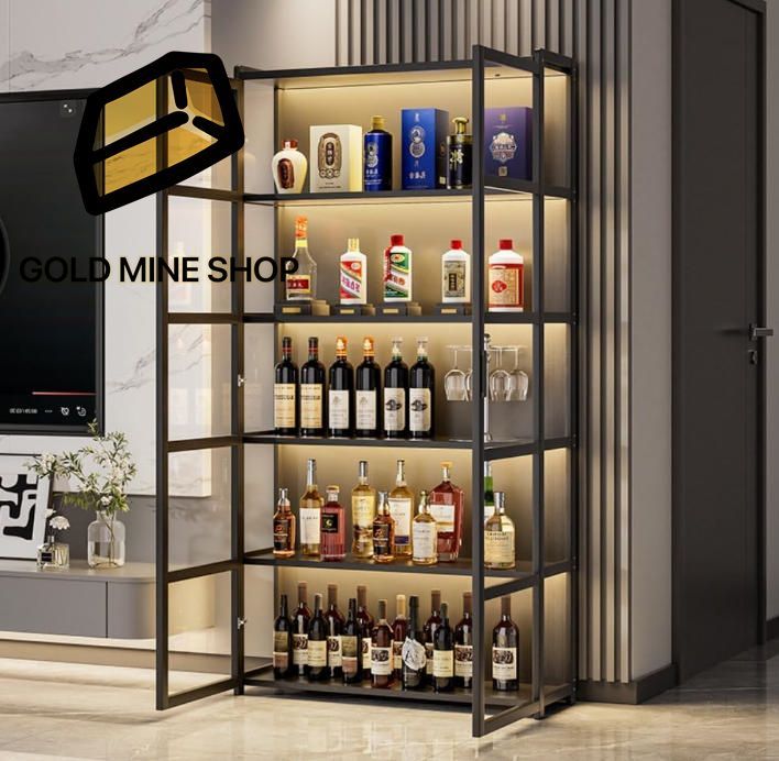 竹素材 ワインバーキャビネット