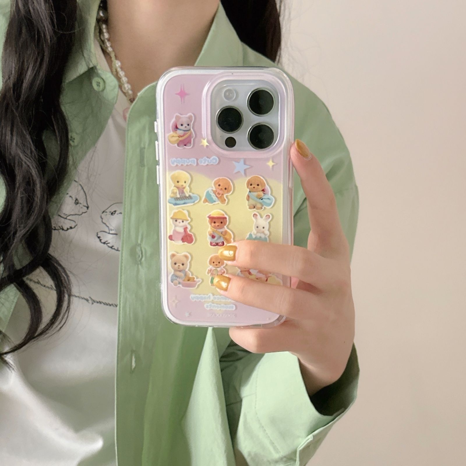 シルバニアファミリー iphoneケース 透明ケース iphone15ケース