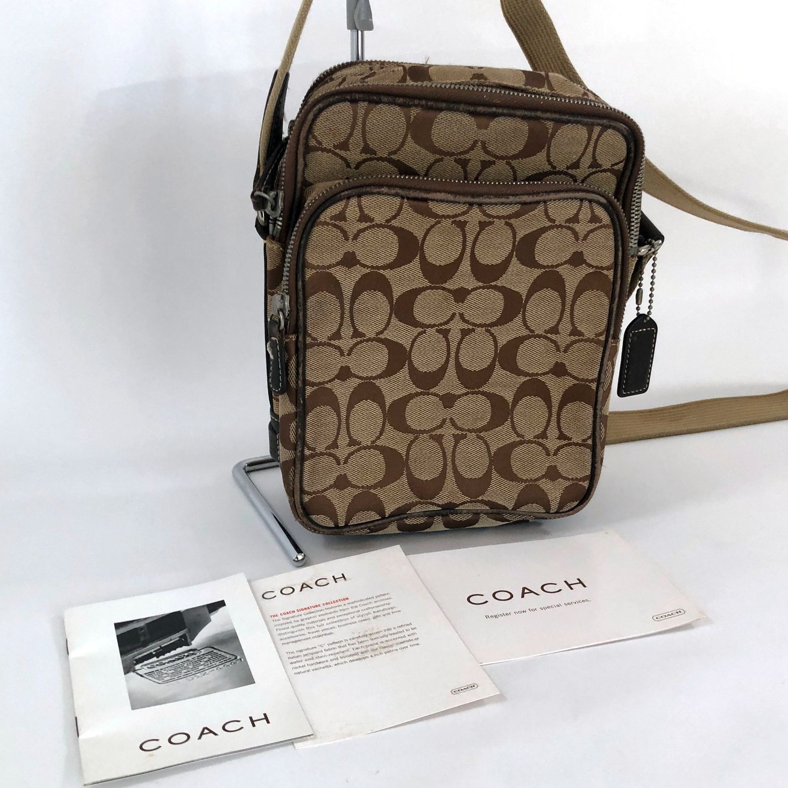 シグネチャー　ショルダーバッグ【中古】　正規品】コーチ　メルカリ　COACH　ELYTSTYLE