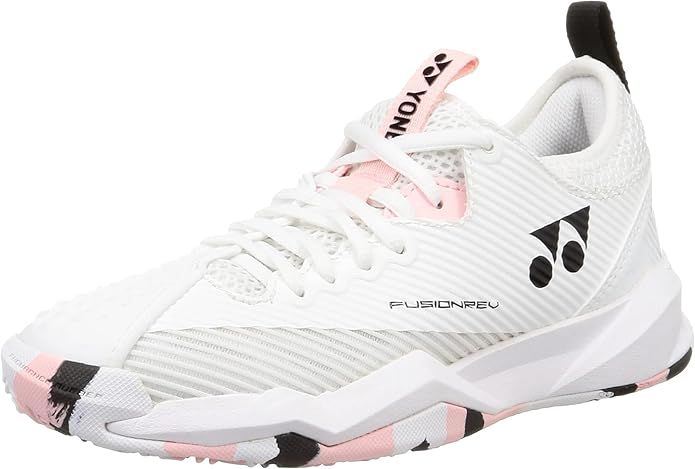 [ヨネックス] テニスシューズ パワークッションフュージョンレブ4LGC レディース ホワイト/ピンク