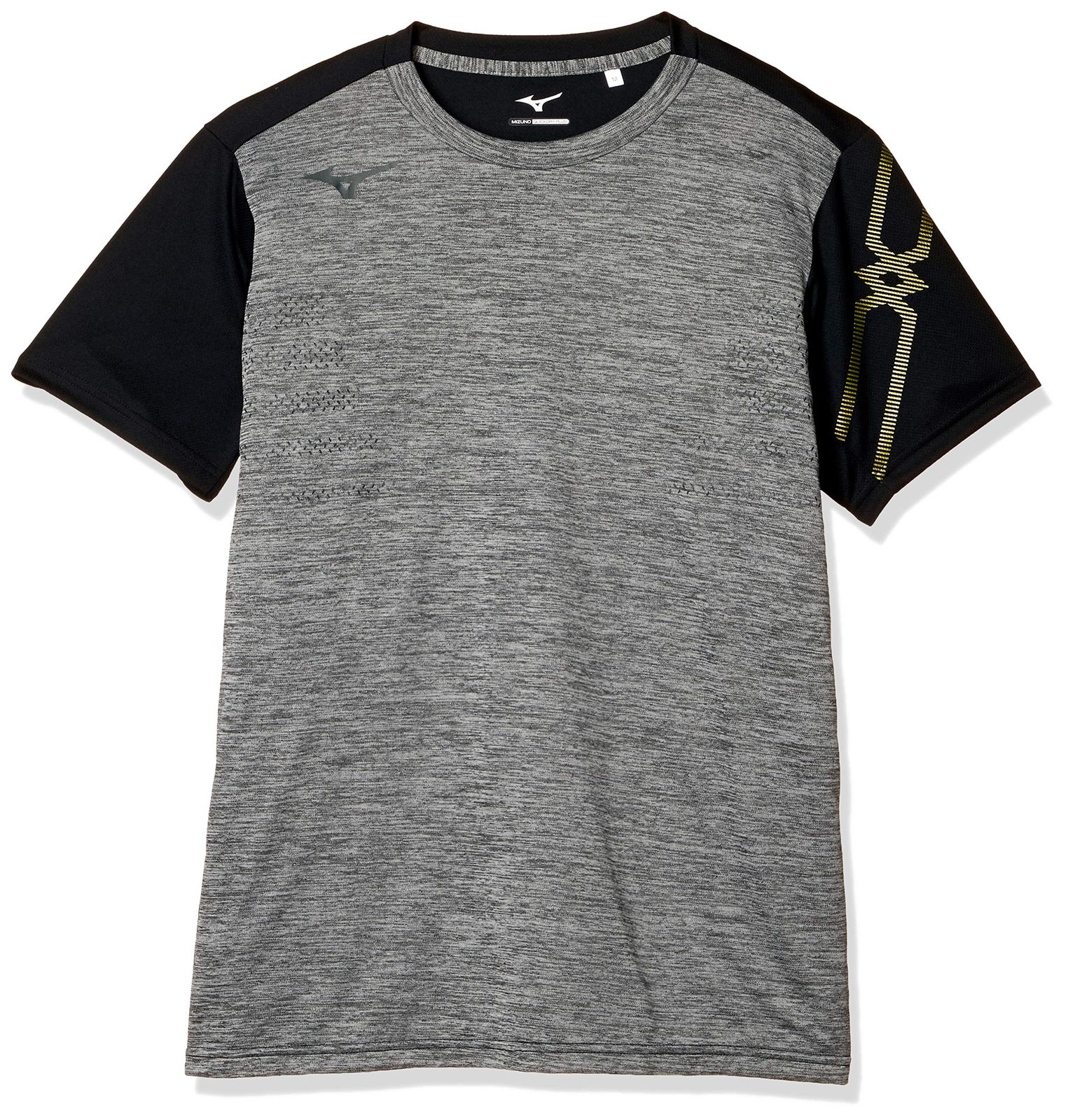 [Mizuno] トレーニングウェア MC-LINE Tシャツ 半袖 スタンダード 吸汗速乾 32MA0110 ブラック杢×ブラック 日本 L (日本サイズL相当) [ブラック杢×ブラック] [L]