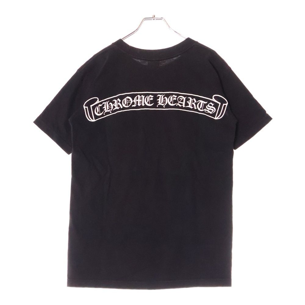 希少◆送料込【CHROME HEARTS】ホースシューロゴ pocket t-shirt Chrome Hearts ブラック クラシック ホースシュー ロング