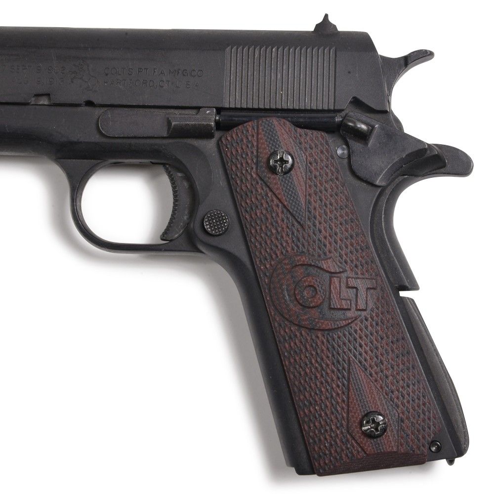 MilTac製　1911Beveled G10グリップ BK 新品 VZ Grips グリップパネル ダブルダイヤモンド＆COLTロゴ 1911対応 G10
