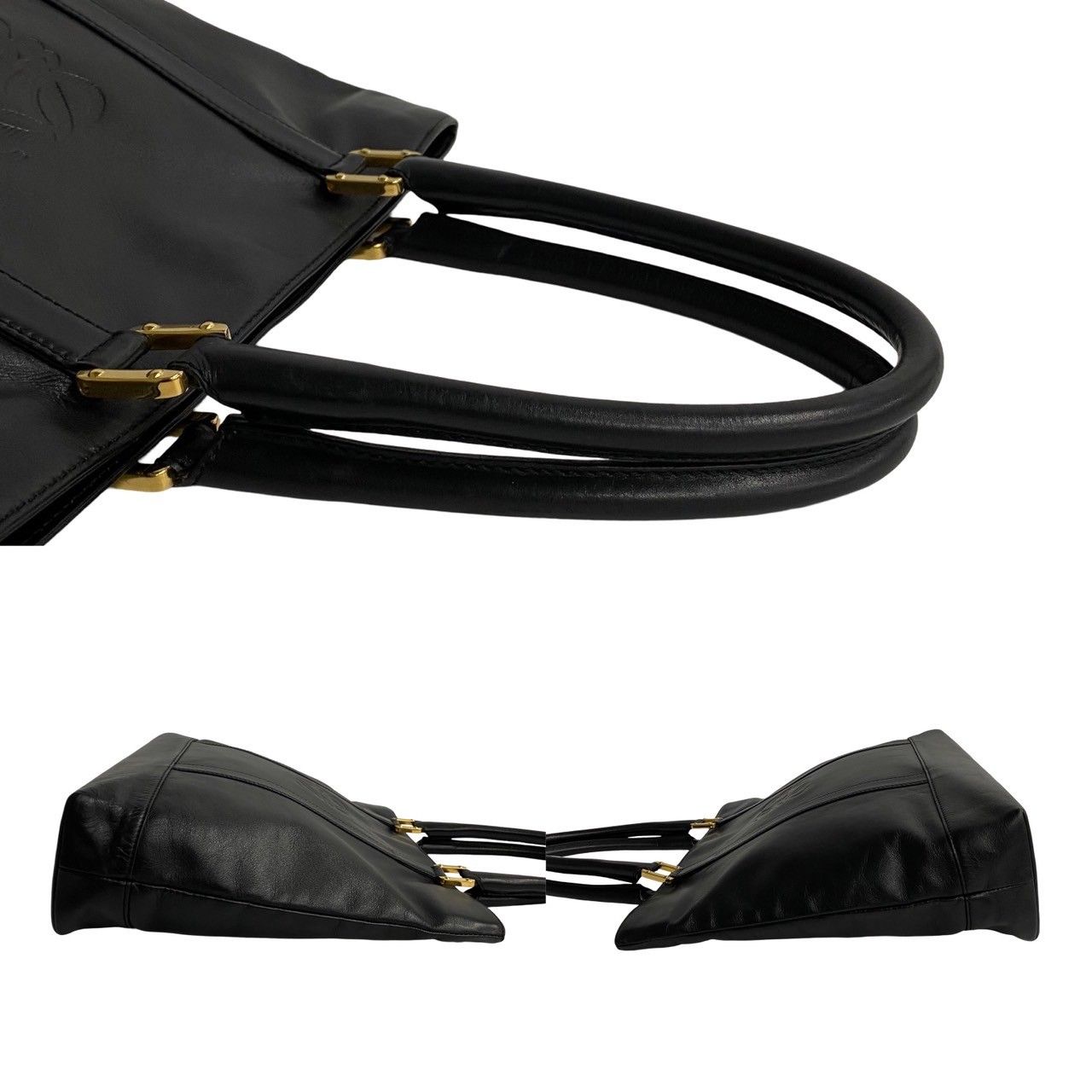 美品 LOEWE レザー ハンドバッグ アナグラム ファスナー ブラック 楽天市場】【バッグ】LOEWE ロエベ アナグラム ハンドバッグ
