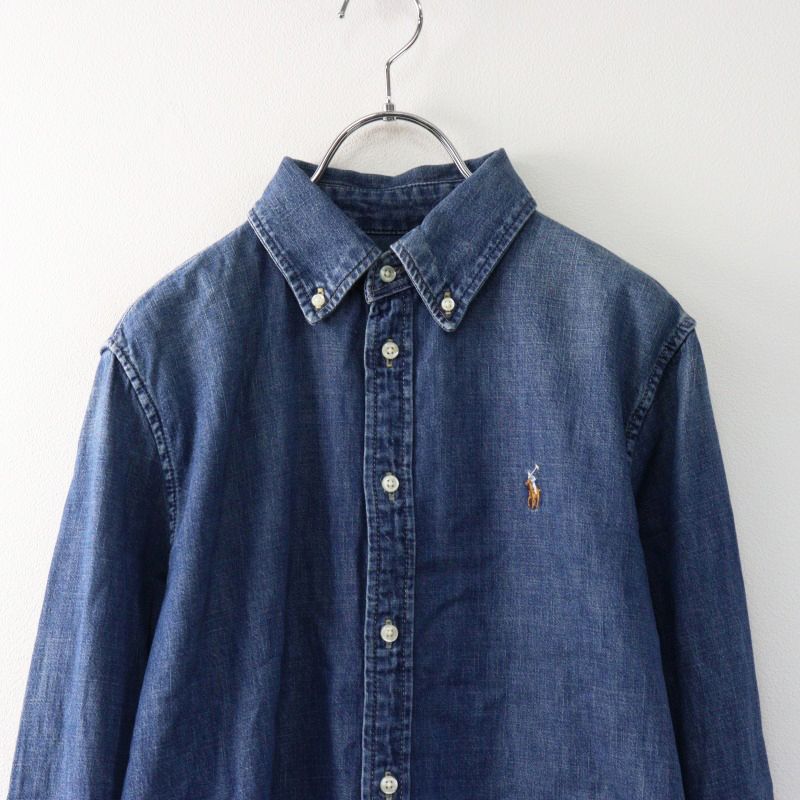 ラルフローレン　シャツ　ブルー　ミンジ着用　new jeans オーガニック コットン ビッグ シャツ （シャツ・ブラウス