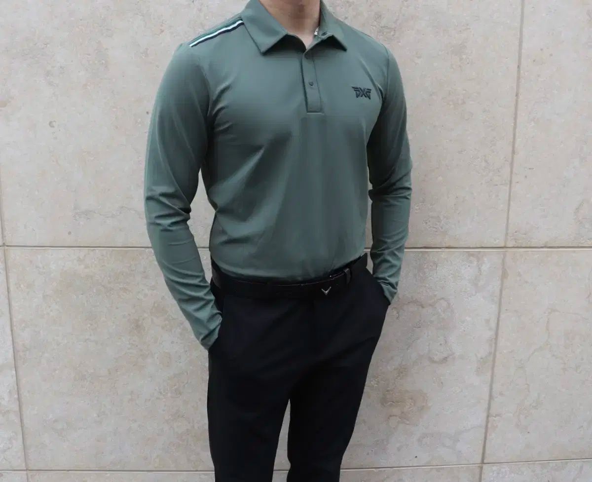 メンズゴルフウェア pxg ESSENTIALS ロングスリーブ Tシャツ