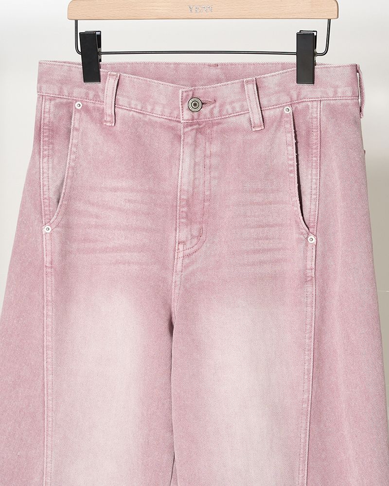YENN イエン KNEE TUCK DENIM PT ニータックデニムパンツ y252