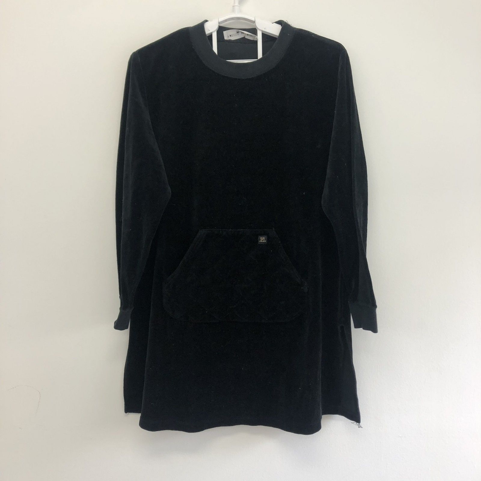 【楽ギフ_包装】 パーカー RYKIEL】ソニアリキエル SONIA ボアパーカー 黒 M 長袖 ジャケット・アウター