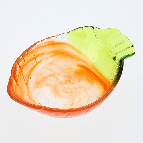野菜のガラス皿　　月夜野工房 野菜のガラス皿 月夜野工房 月夜野工房 野菜シリーズ お皿 色が