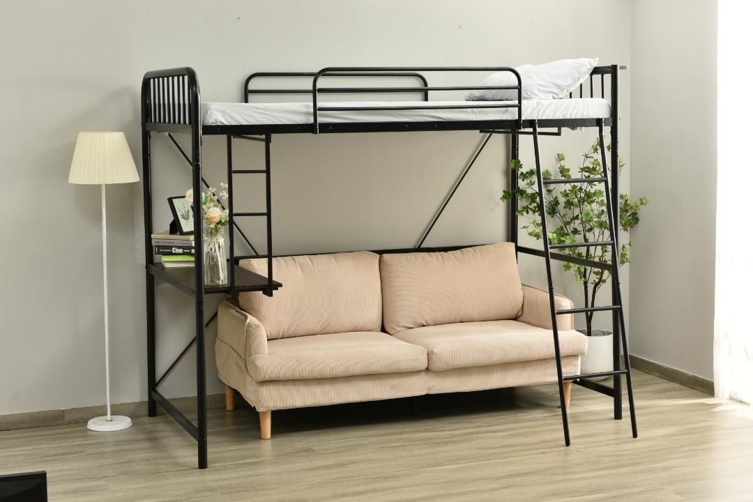 システムベットロフトベッドコンセント付きデスク付き耐荷重150kg高さ170cm システムベットロフトベッドコンセント付きデスク付き耐荷重150kg高さ170cm