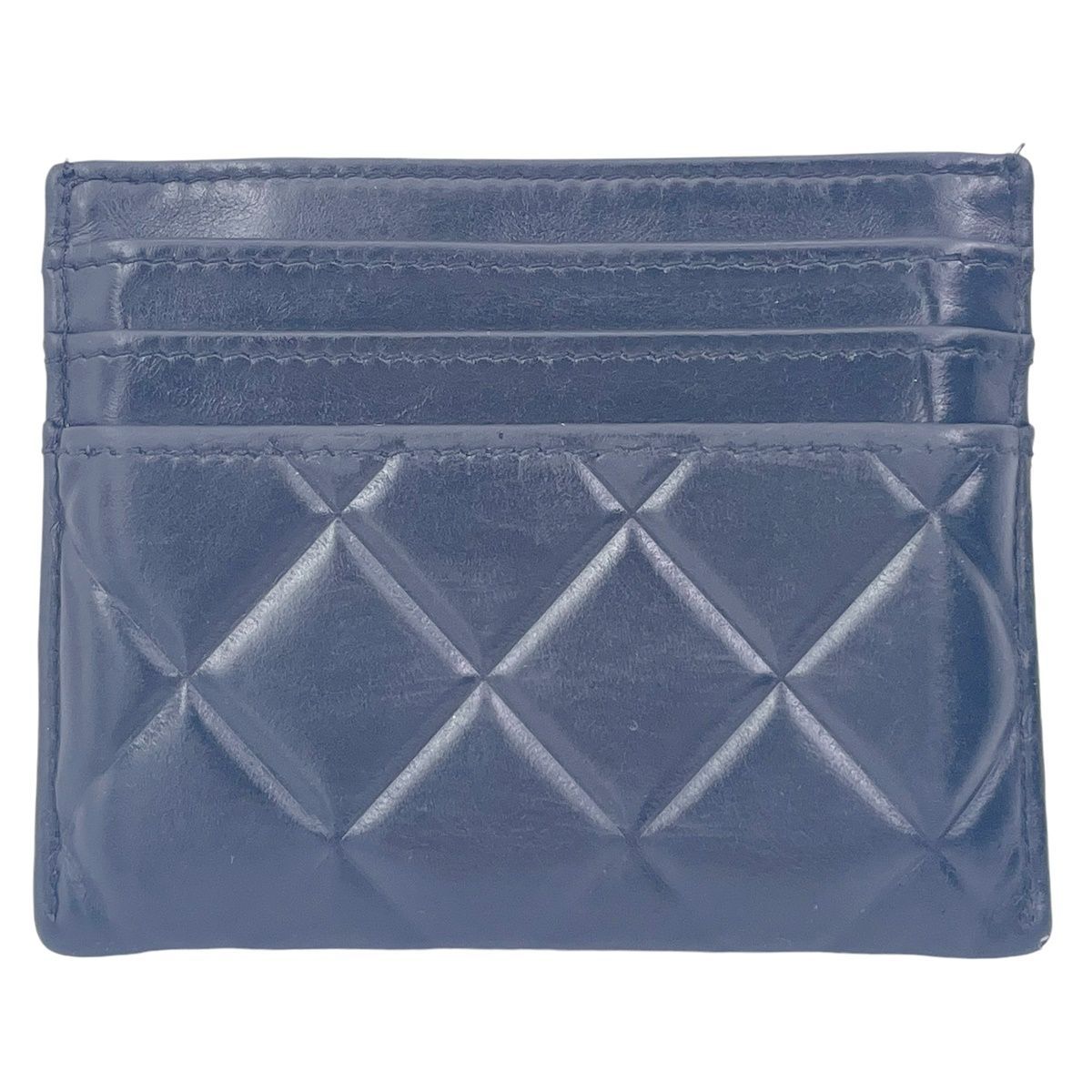 中古】 CHANEL シャネル マトラッセ ラムスキンカードケース ココ  