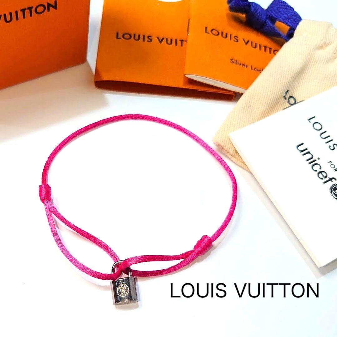 LOUIS VUITTON ルイヴィトン LV ブレスレット ブラスレ シルバー ロックイット Silver Lockit Q95799 Ag925  銀 ユニセフ UNICEF カデナ パドロック 南京錠 - メルカリ