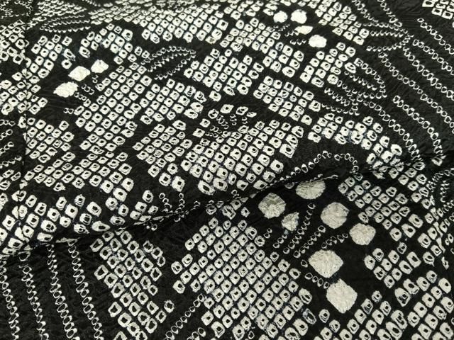 平和屋着物○訪問着 総絞り 草花文 黒地 正絹 逸品 AAAV7187zg - メルカリ