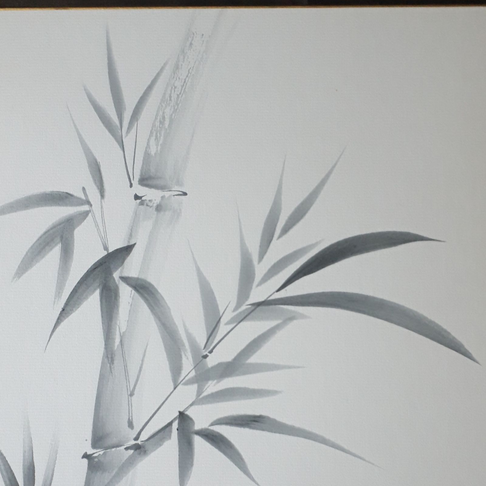 色紙アート 竹画 竹ささ 笹 景色画 竹笹 美術品 絵画 インテリア