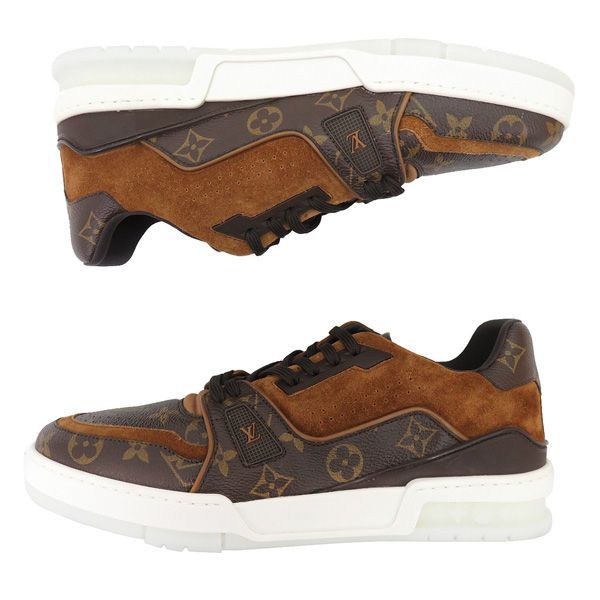 【未使用】LVトレイナーライン クリアレースアップ モノグラム 新古品 ルイヴィトン LVトレイナー ライン モノグラム レザー レース