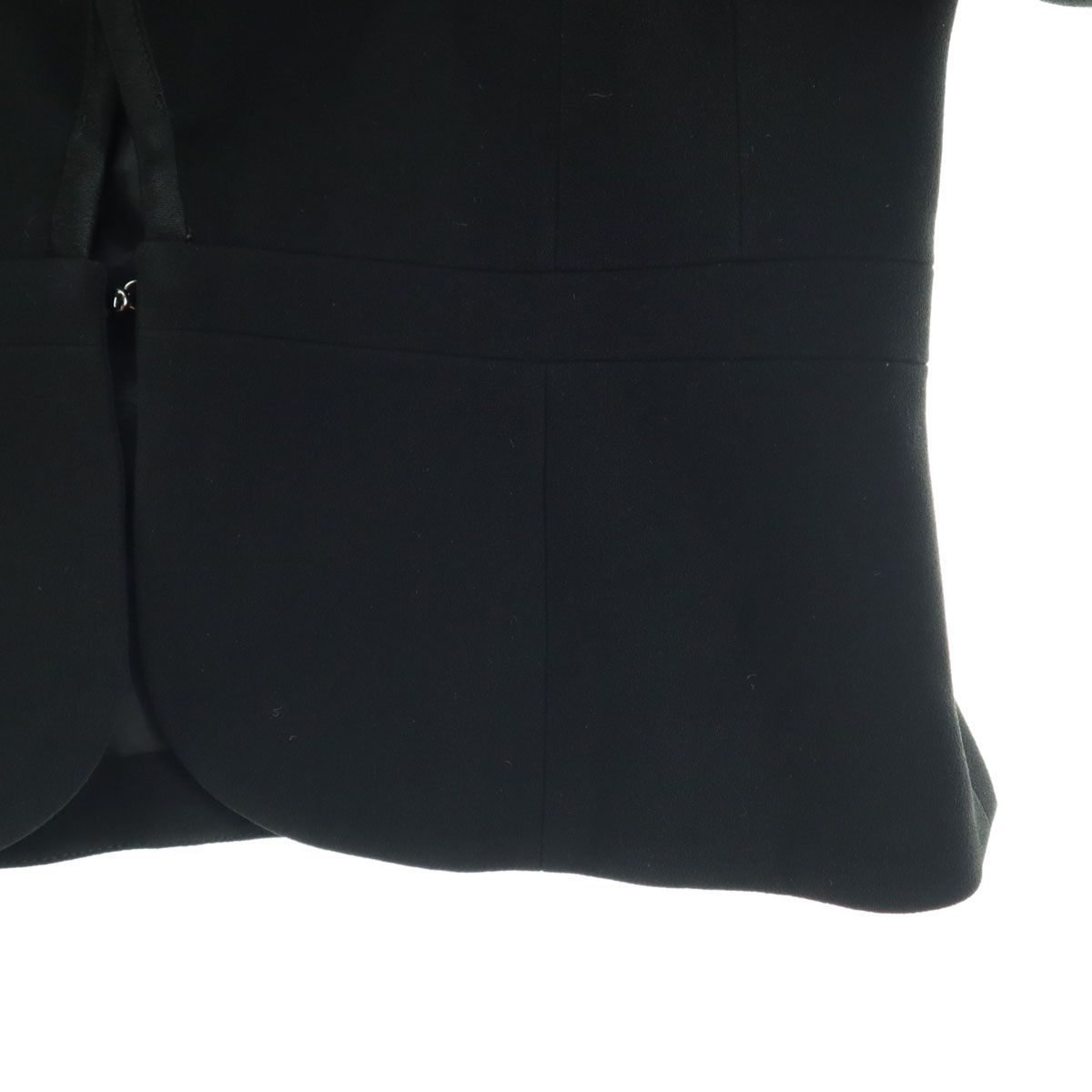 クロエ　chloe ノーカラージャケット　シャネルジャケット　フォーマル Chloe クロエ formal ブラックフォーマル 喪服 セットアップ