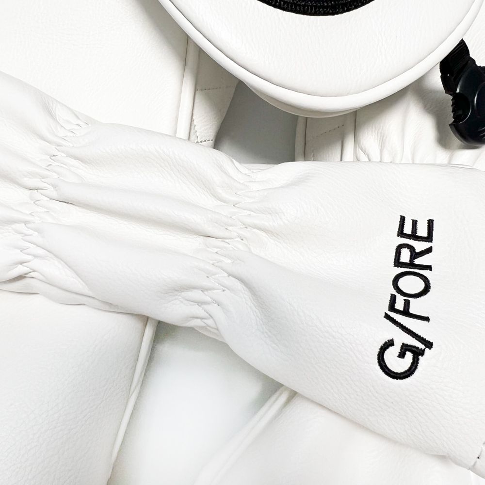 ジーフォア ゴルフ ヘッドカバー 4点セット レザー ホワイト G