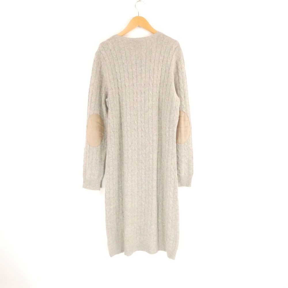 LAUREN RALPH LAUREN ラルフローレン ニットワンピース L レーヨン 他 長袖 膝下丈 エルボーパッチ レディース AM7217A71