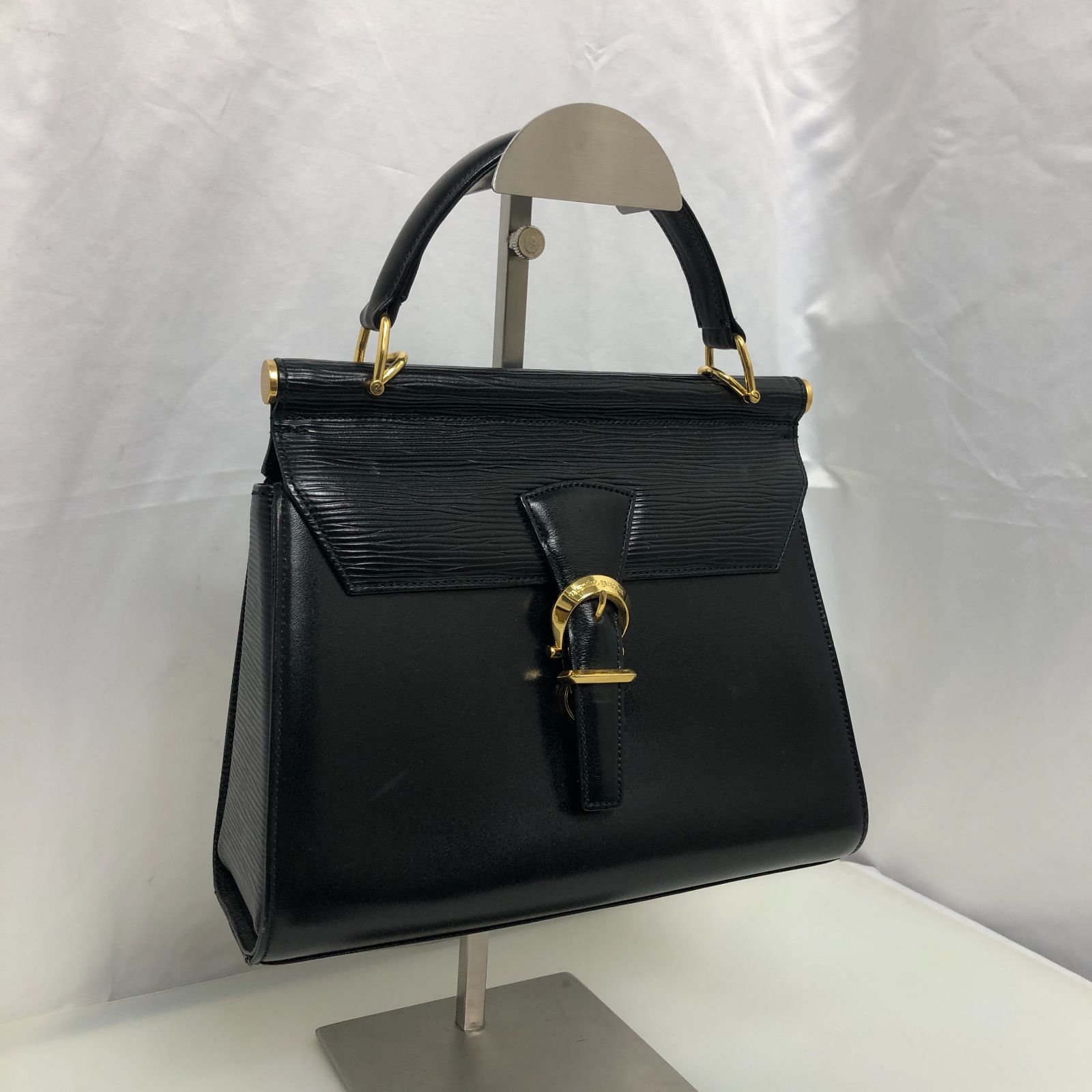 【極美品】VALENTINO アンティーブ 2way ハンドバッグ キャンバス ANTIBES ハンドバッグ キャンバス レザー ベージュ ライトブラウン