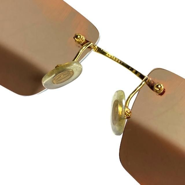 Cartier カルティエ 2C CT0092O リムレス サングラス スクエア