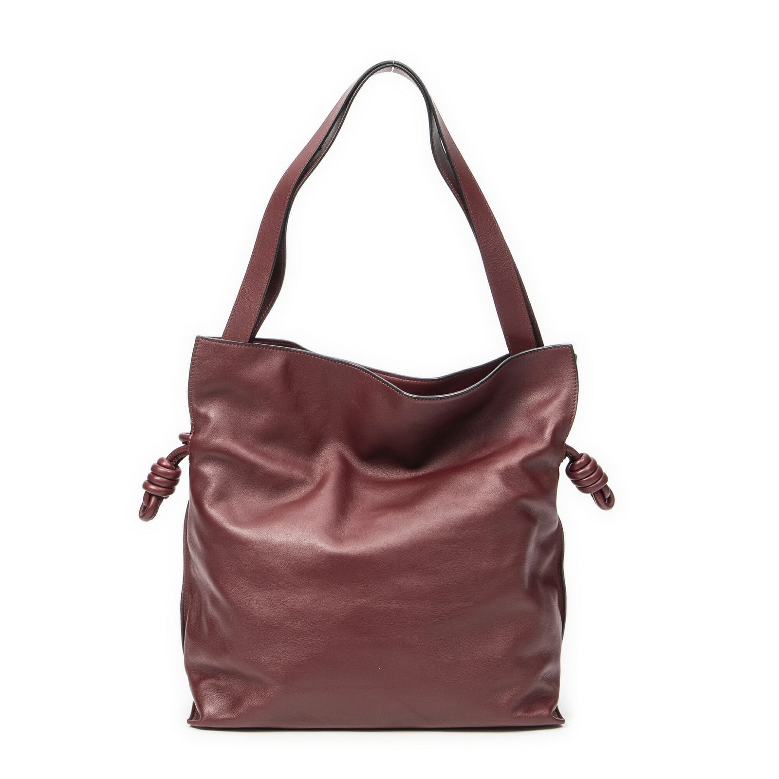 LOEWE ロエベ大フラメンコノットバーガンディナッパレザーA