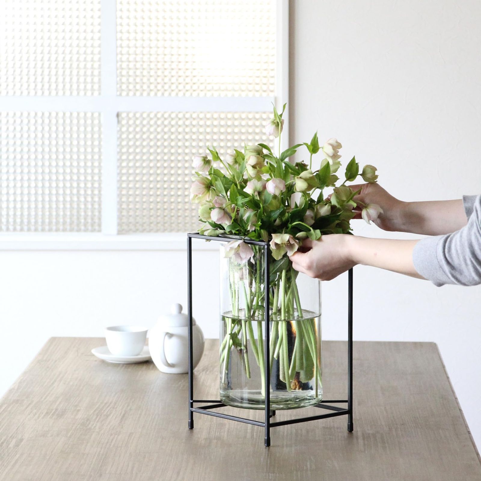 フラワースタンド　フラワーベース　花瓶 SPICE OF LIFE(スパイス) 花瓶 アイアンスタンド フラワーベース