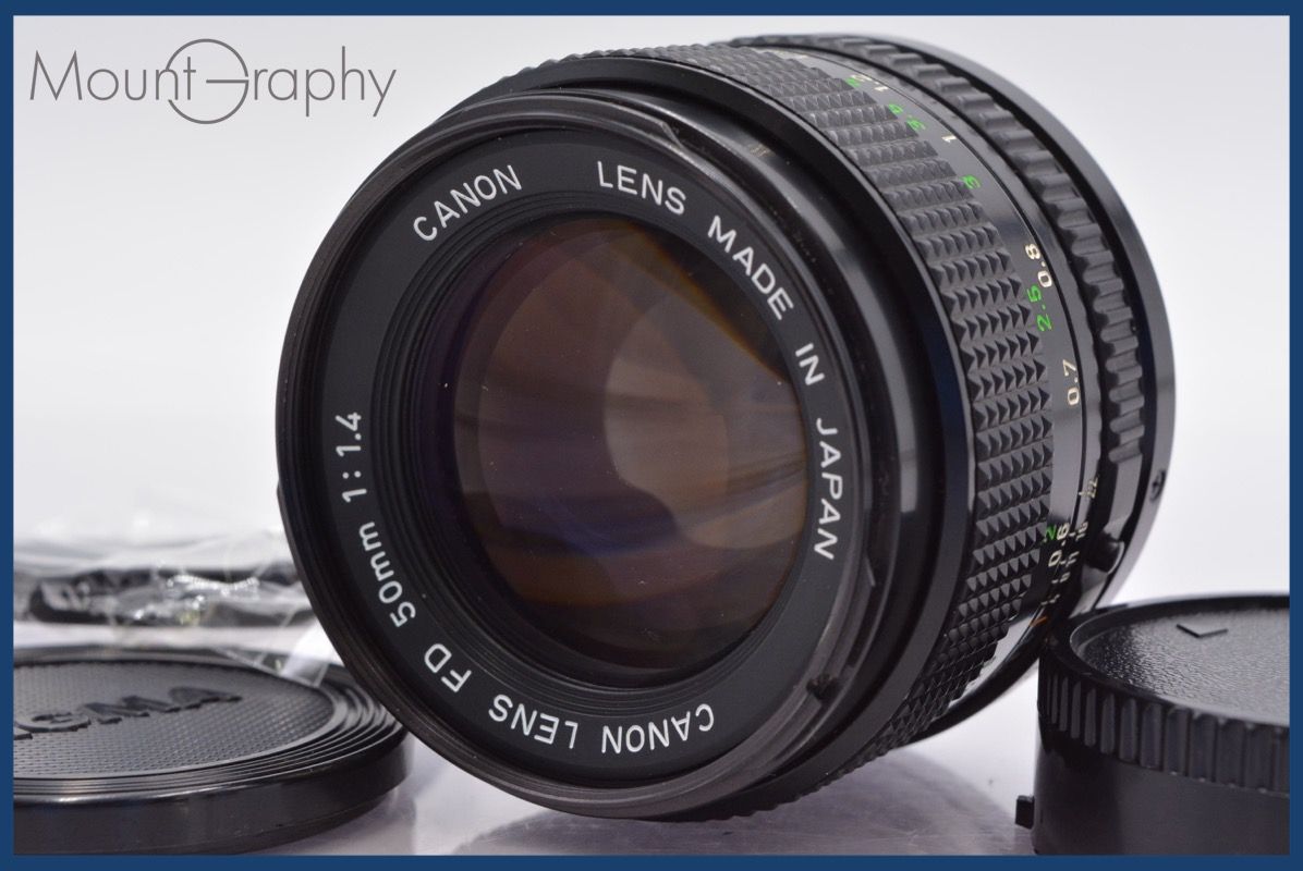 ☆極上美品☆ キヤノン Canon NEW FD 50mm F1.4 前後キャップ&レンズ
