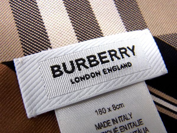 □新品□未使用□ BURBERRY バーバリー ノバチェック シルク100