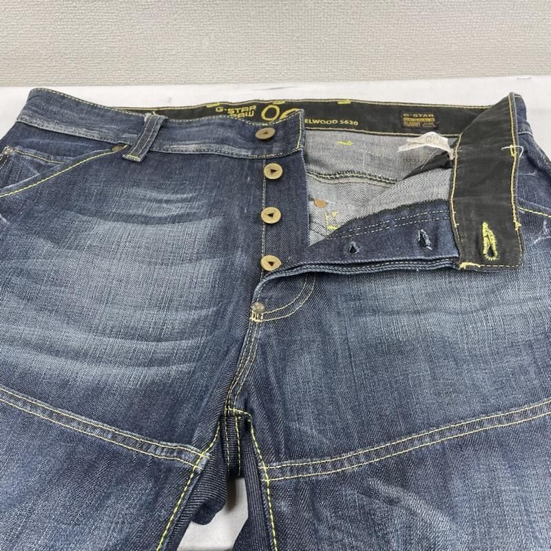 G-STAR RAW ジースターロゥ パンツ デニム、ジーンズ 色落ち加工 ダメージ加工 立体裁断 シンチバック ジーンズ デニムパンツ 5868  396 170 - メルカリ