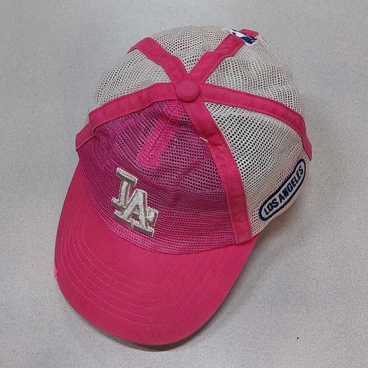 MLB(エムエルビー) 56 ベースボールキャップ 網 春と秋 ピンク 17112