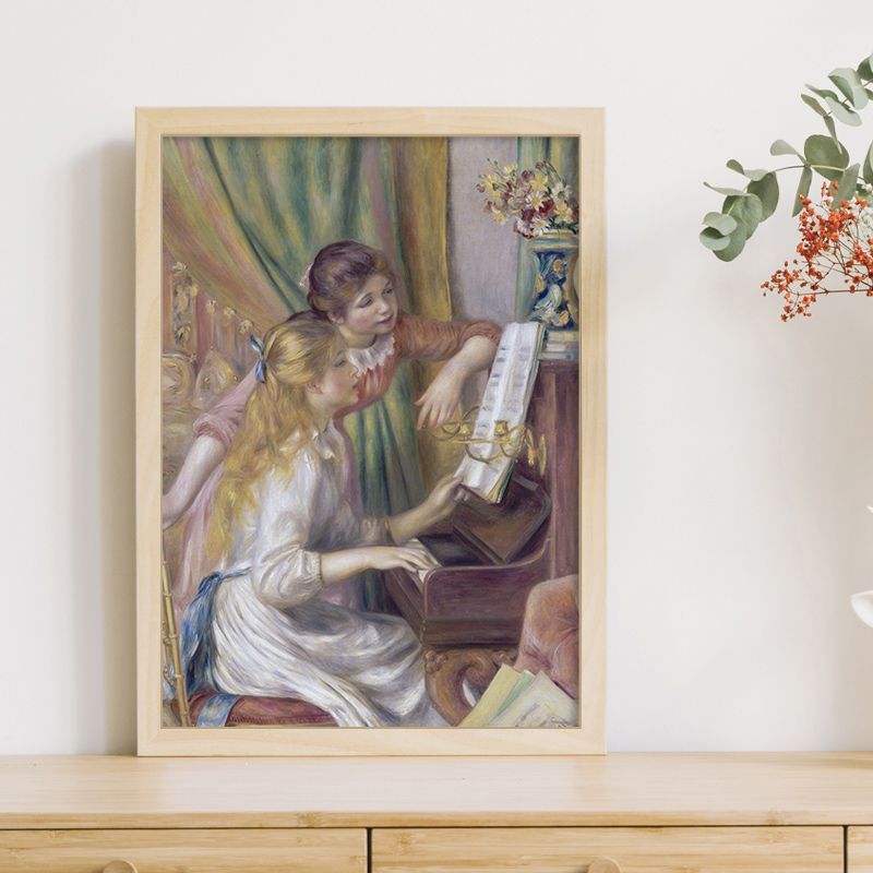 A4サイズ ルノワール ポスター ピアノに寄る少女たち アートポスター