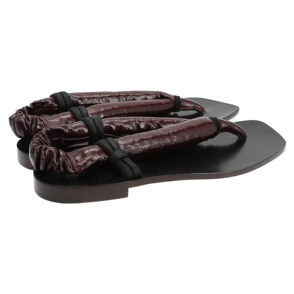 LEMAIRE (ルメール) FLAT OPANCA SANDALS カウレザー タイアップ