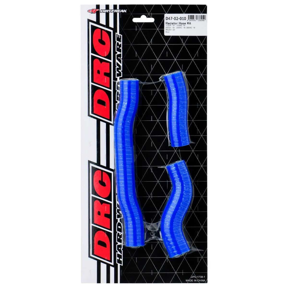 新品 F6068(旧品番:D47-02-010) ブルー ラジエターホースキット DIRTFREAK ダートフリーク -40度から260度対応 高耐熱 高耐圧 多層構造 MC250 GASGAS TC250TX300 HUSQVARNA 250SX250XC3