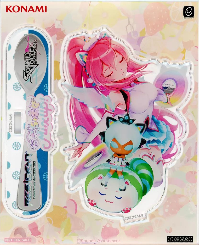 【非売品】KONAMI　BEMANI　ビーマニ　レイシス　アクリルスタンド 非売品】KONAMI BEMANI ビーマニ レイシス アクリルスタンド