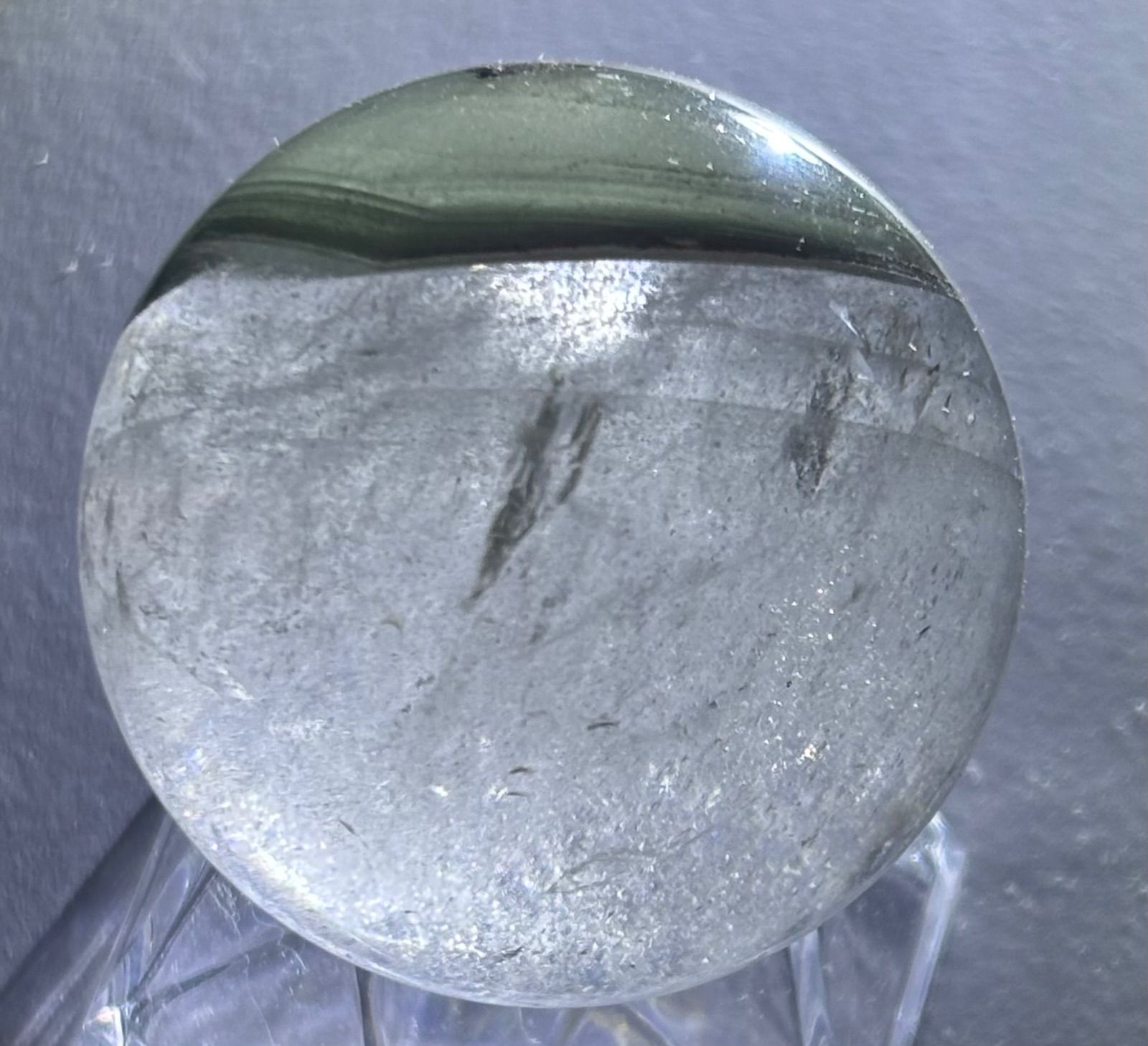 ブラジル産]グリーンファントム丸玉/スフィア - 埼玉県吉川市の天然石