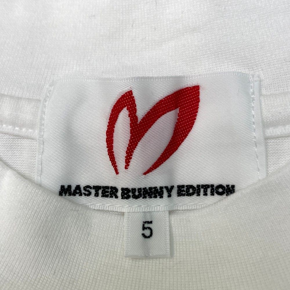 マスターバニーエディション ロゴプリントtシャツ ホワイト 白 サイズ5相当 MASTER BUNNY EDITION (マスターバニーエディション) ゴルフT