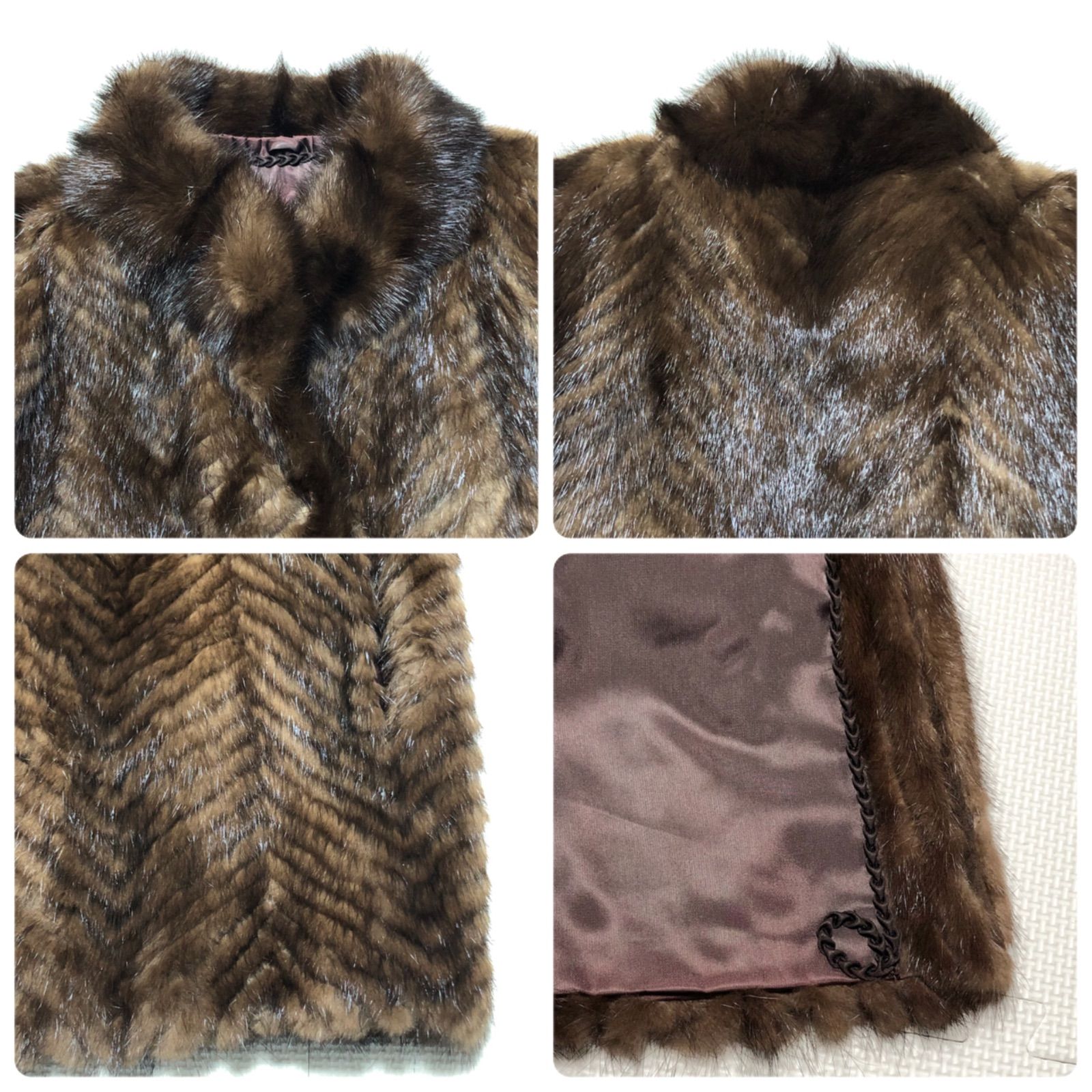 美品☆SAGAMINK 銀サガ ミンク 毛皮 袖太ボリューム ショートコート □美品□銀サガ□ビッグサイズ□SAGA MINK サガミンク ショート丈