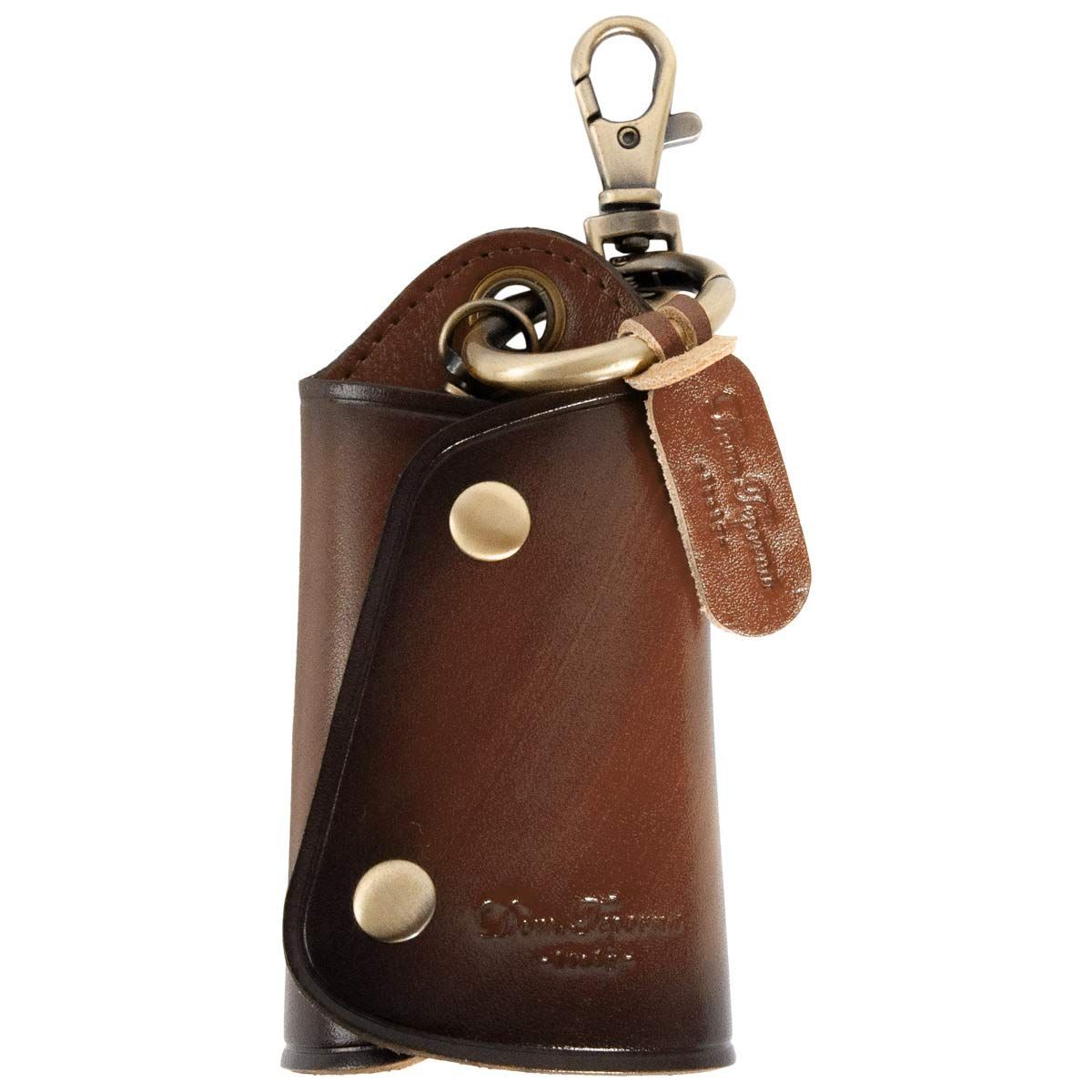 Dom Teporna] キーケース スマートキー メンズ レディース 小銭入れ 革 財布 付き イタリアンレザー 本 [Dom Teporna] キーケース スマートキー メンズ レディース 小銭入れ 革 財布 付き サフィアーノレザー キーリング