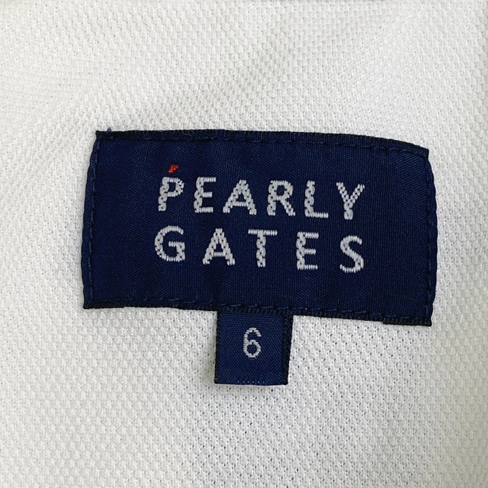 サイズ：6 PEARLY GATES パーリーゲイツ  半袖ポロシャツ ニコちゃん  ホワイト系 [240101480019] ゴルフウェア メンズ ストスト サイズ：6 PEARLY GATES パーリーゲイツ 半袖ポロシャツ ニコ