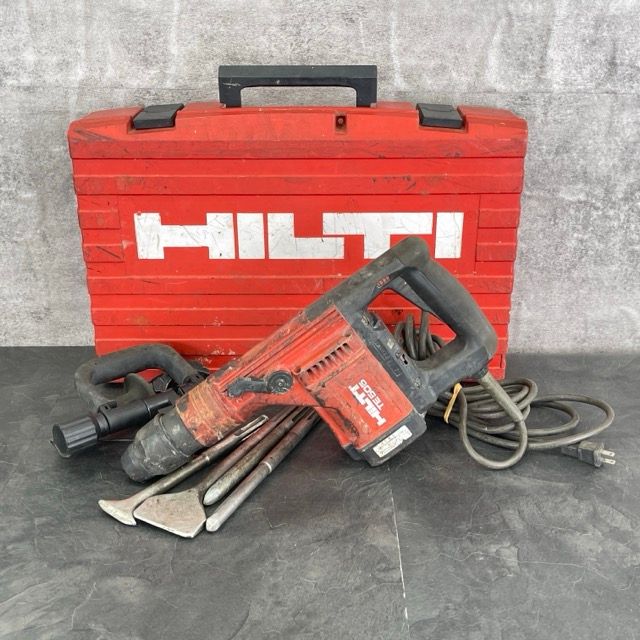 ハンマードリル 動作保証 HILTI ヒルティ TE505 電動ハンマー 電動工具 赤 ケース ビット付き はつり 斫り |514043