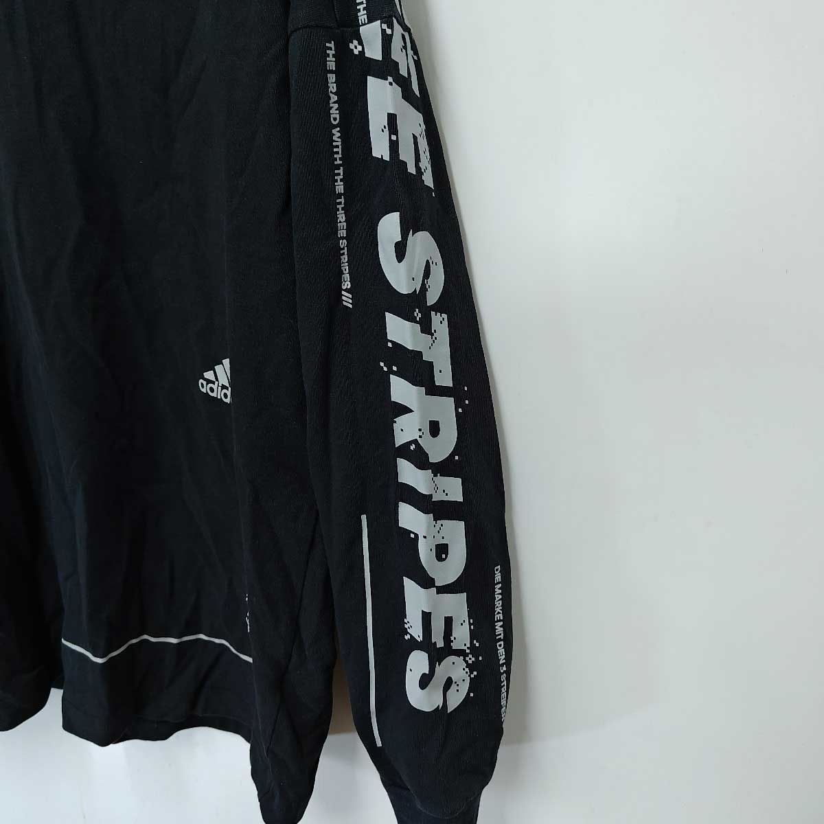 アディダス ワード ルーズ 長袖TEE スポーツウェア ロンT Lブラック  GN0761 メンズ ADIDAS