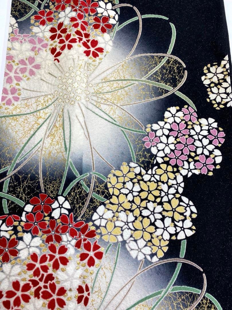振袖 豪華 金彩 銀通し 絞り 桜 身丈162cm 撥水加工済 - メルカリ