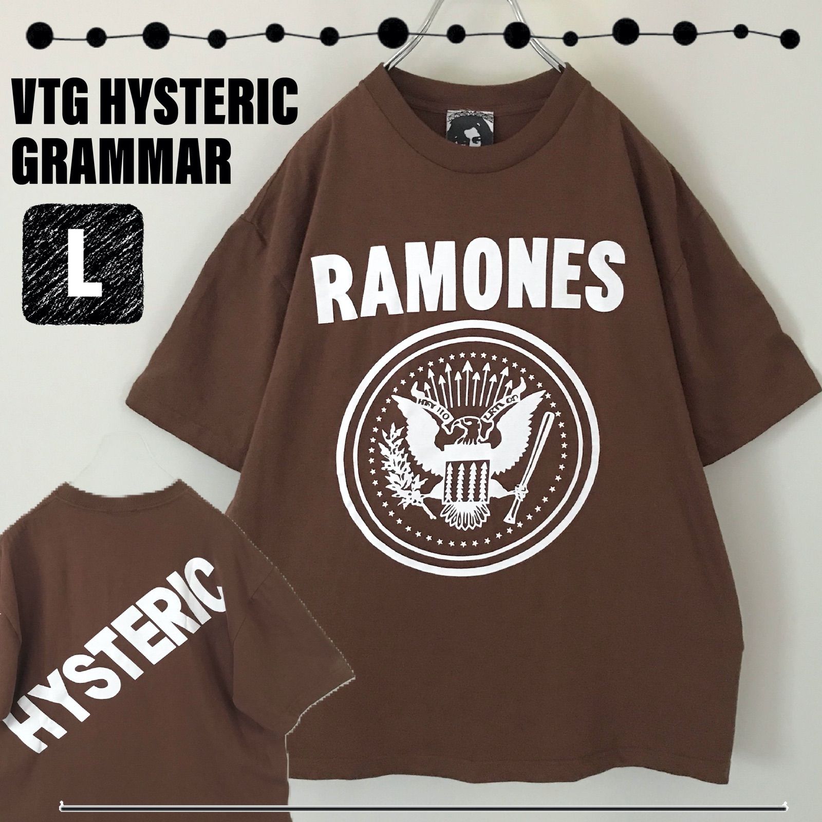 VTG美品☆顔HGタグ☆HYSTERIC GRAMMAR ヒステリックグラマー☆RAMONES