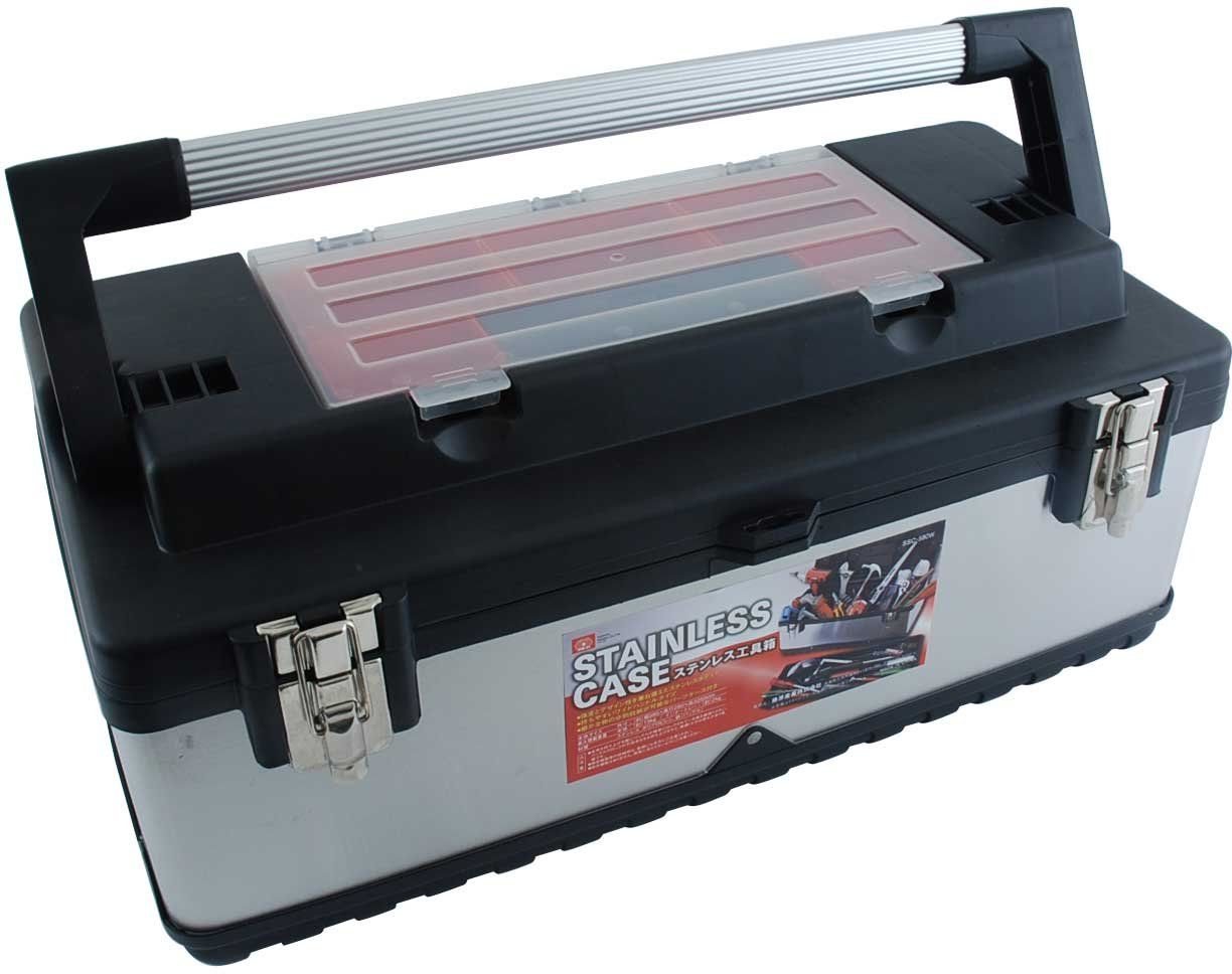 SK 11 エスケー11 ステンレス工具箱 外寸幅585×奥280×高さ255 mm SSC-580 W