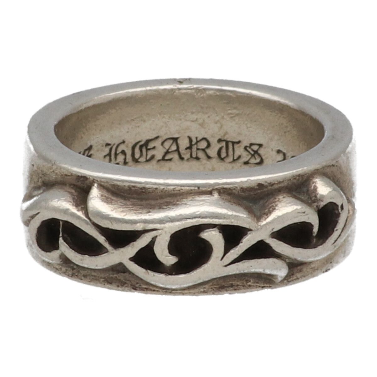 CHROME HEARTS クロムハーツ ダブルナローヴァインバンド リング 14号 SV925 シルバー 指輪 アクセサリー 24012007 RS